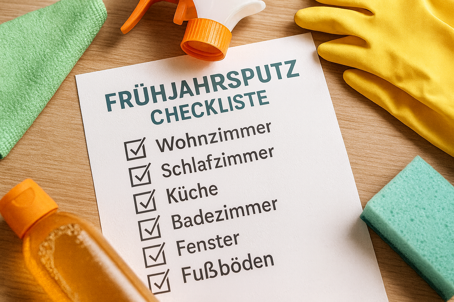 Checkliste für den Frühjahrsputz: Raum für Raum-Anleitungen