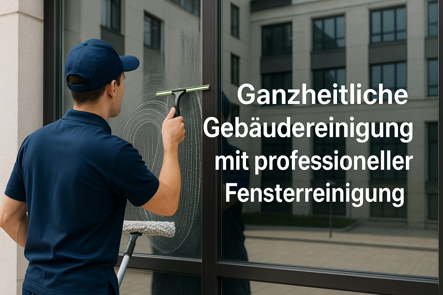 Ganzheitliche Gebäudereinigung mit professioneller Fensterreinigung