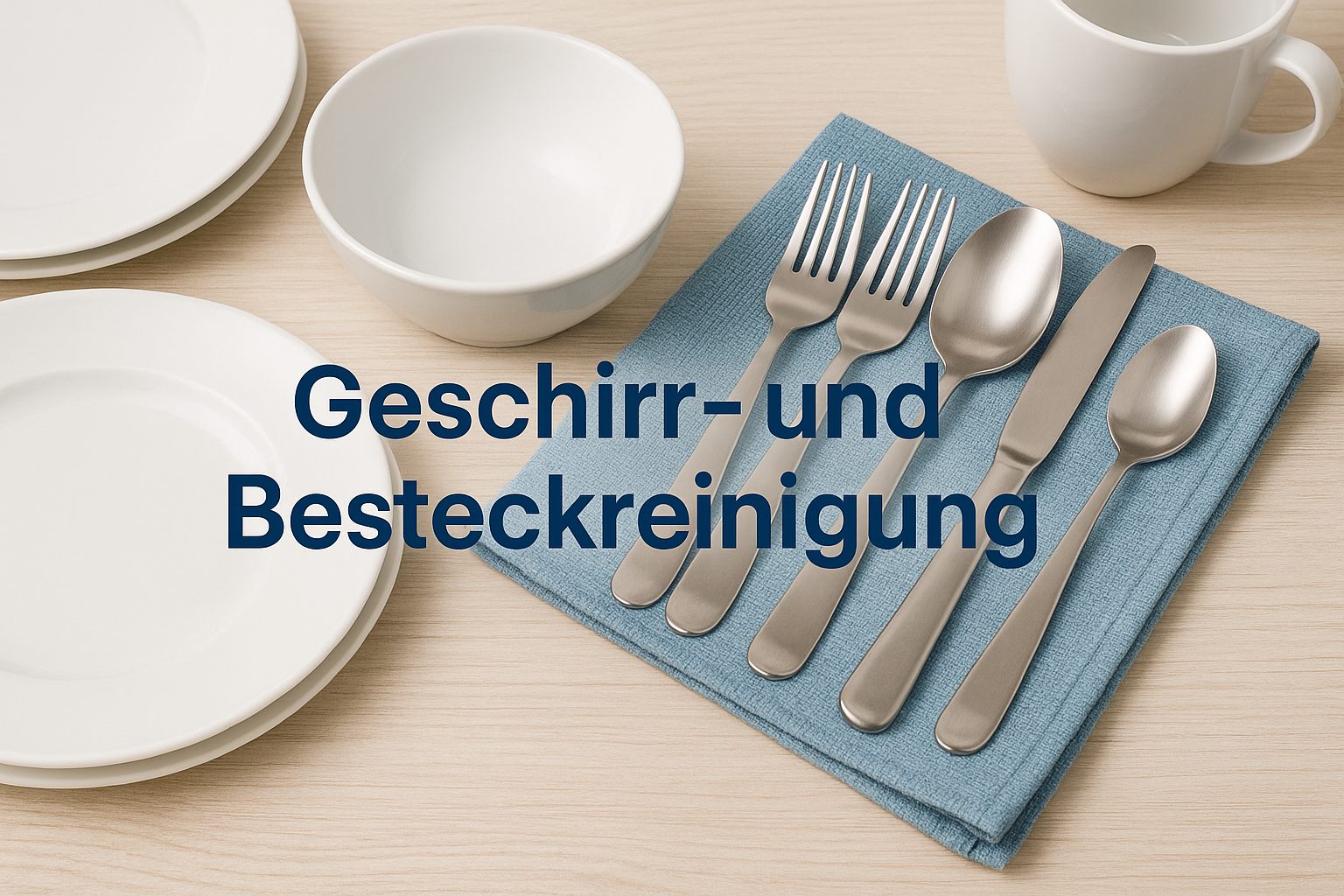 Geschirr- und Besteckreinigung