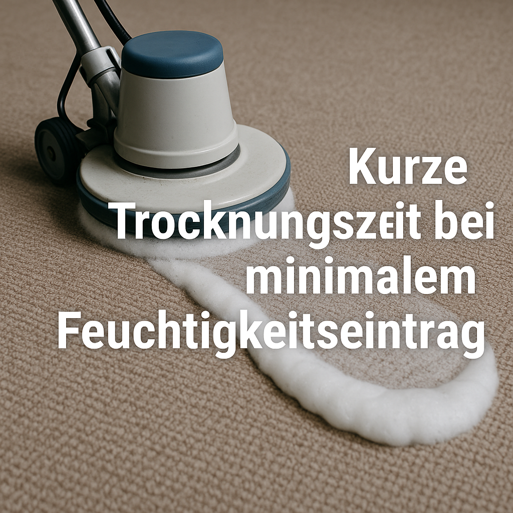 Kurze Trocknungszeit bei minimalem Feuchtigkeitseintrag