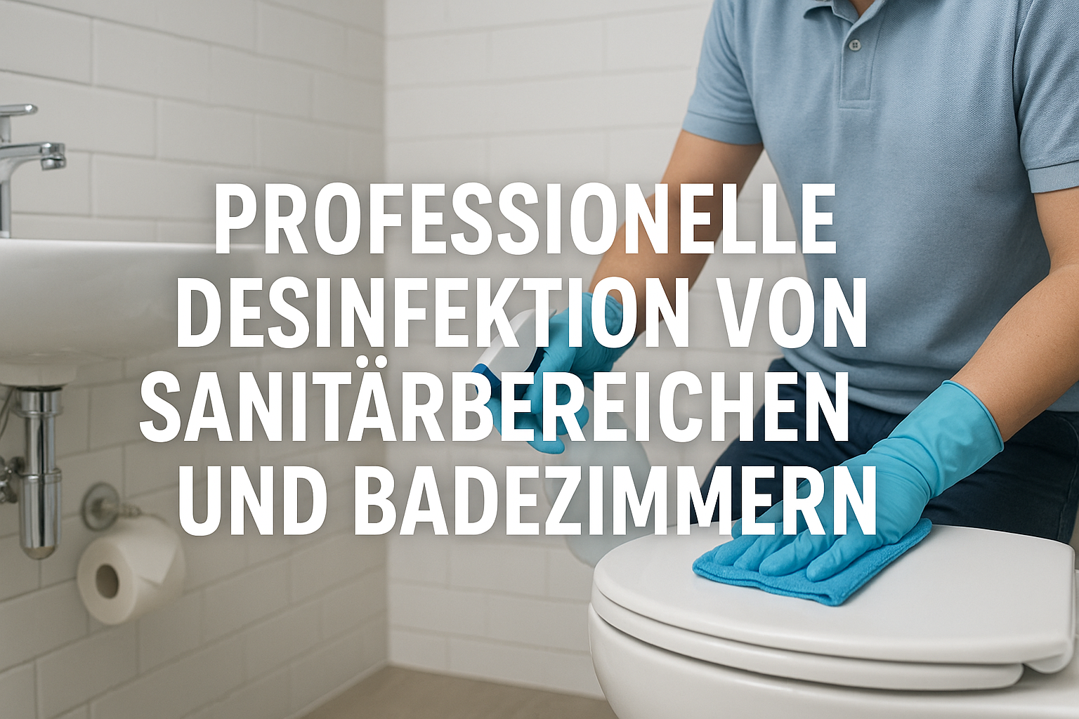 Professionelle Desinfektion von Sanitärbereichen und Badezimmern