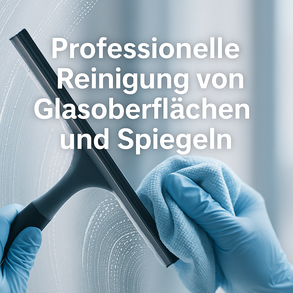 Professionelle Reinigung von Glasoberflächen und Spiegeln
