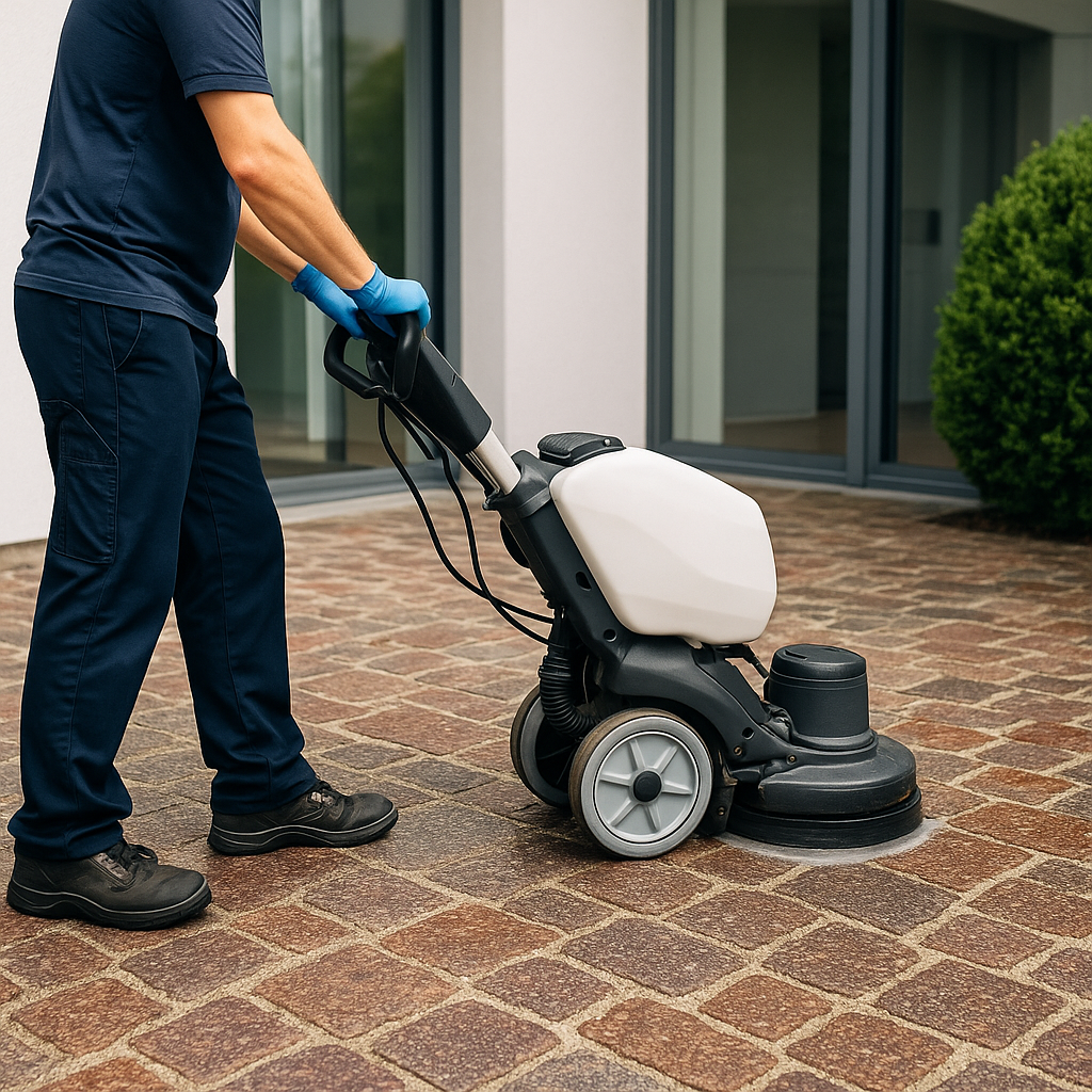 Tägliche Unterhaltsreinigung für Porphyrböden
