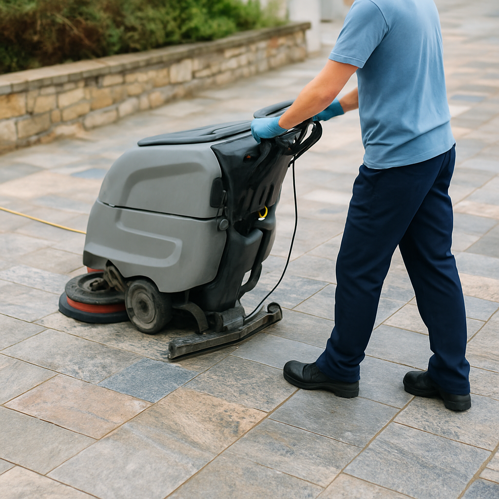 Tägliche Unterhaltsreinigung für Quarzitböden