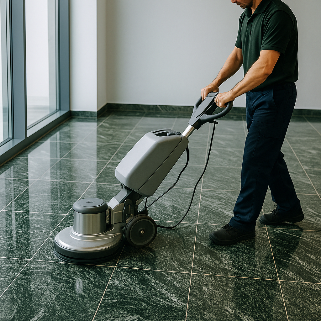 Tägliche Unterhaltsreinigung für Serpentinitböden