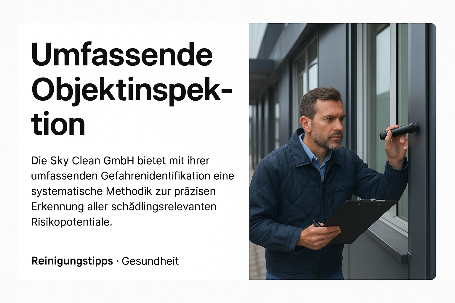 Umfassende Objektinspektion