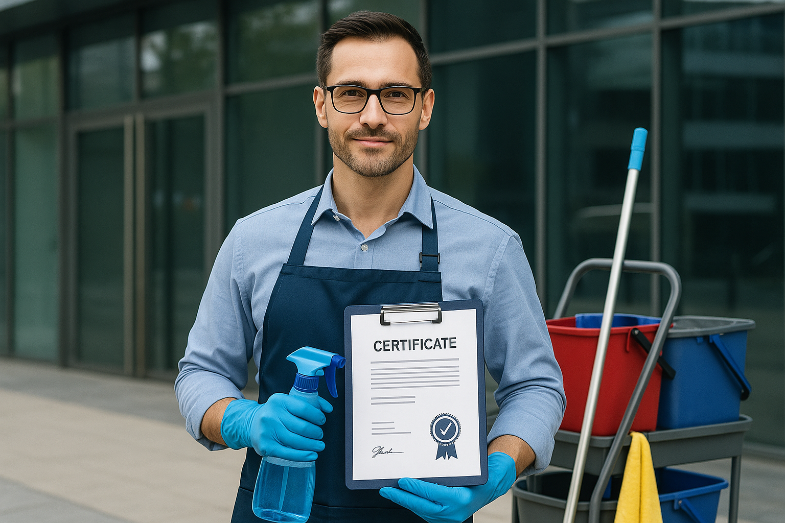 Zertifizierte Reinigungsfachkräfte mit umfassender Ausbildung